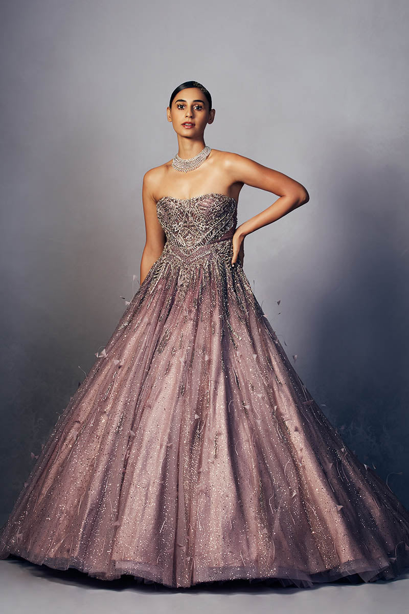 “ Jesse “ Shimmer Tulle gown