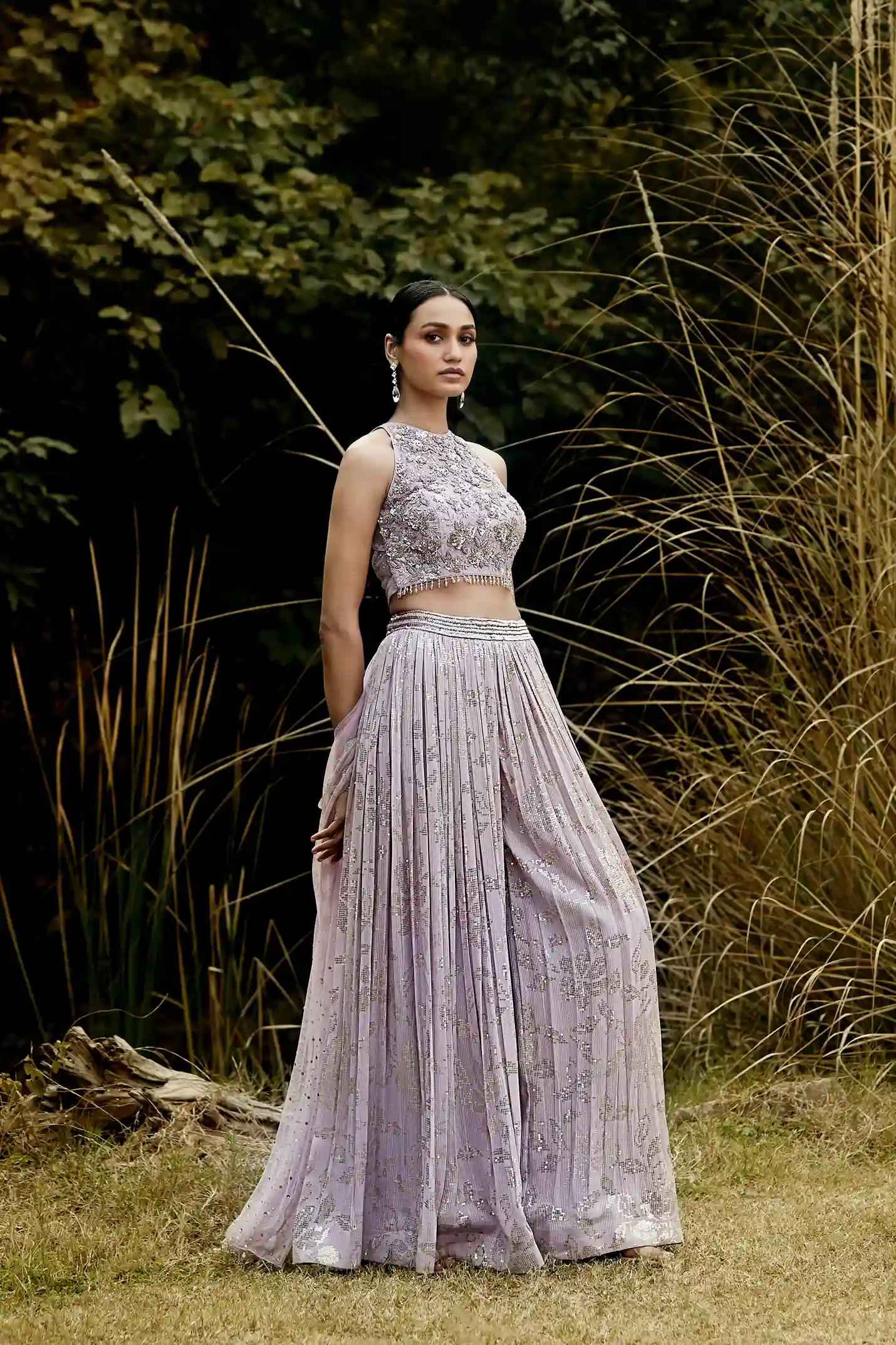 Contemporary sharara set